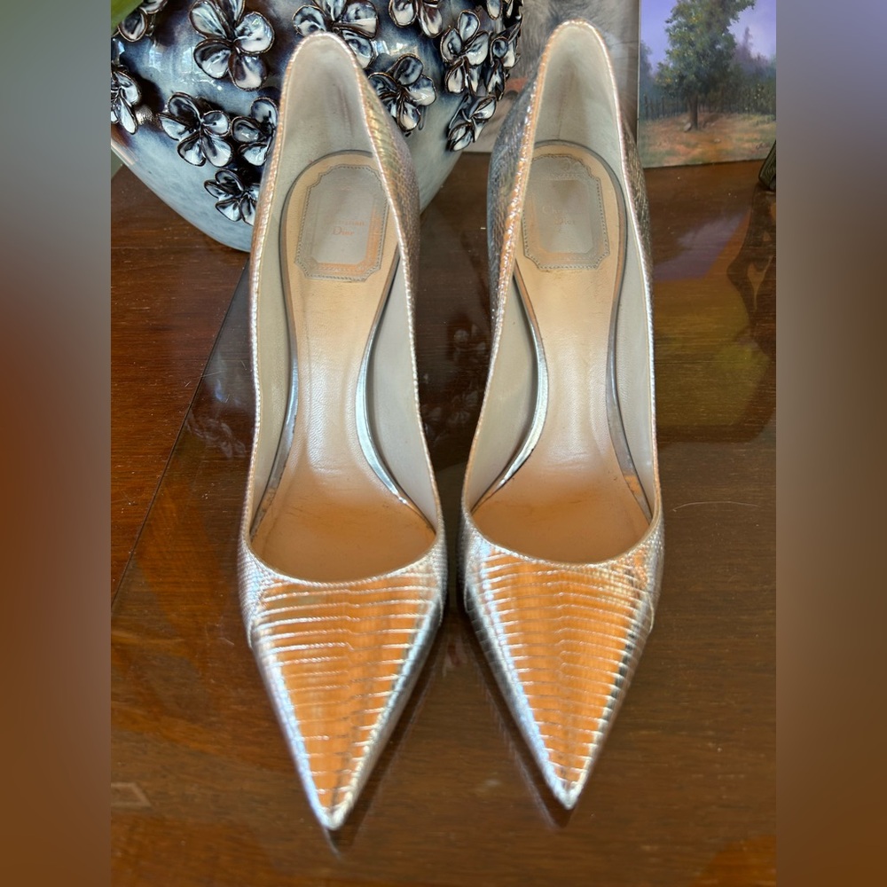 Dior EU 39.5 Lizard Pumps